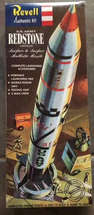 Vintage Revell Us Army Redstone Chrysler Rocket Model Kit ©1995