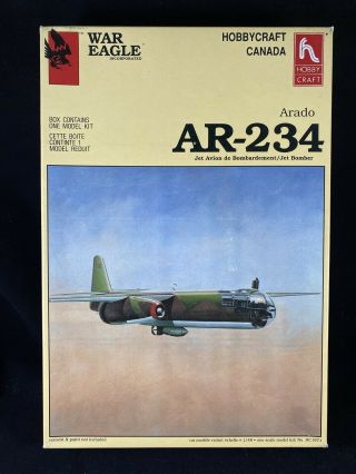 Hobby Craft War Eagle Hc1671 Arado Ar - 234 Jet Bomber 1:48 Model Airplane Kit P4