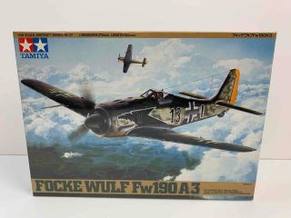 Tamiya 1:48 Scale Focke Wulf Fw190 A3 Model Airplane Kit 61037