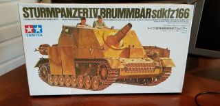 1/35 Tamiya 77 German Sturmpanzer Iv Brummbar Sdkfz166 Assault Gun Vintage Kit