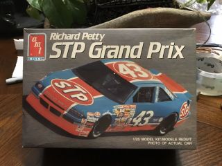 Vintage Nascar 1990 Amt Ertl 1:25 Richard Petty Stp Grand Prix Plastic Model Kit