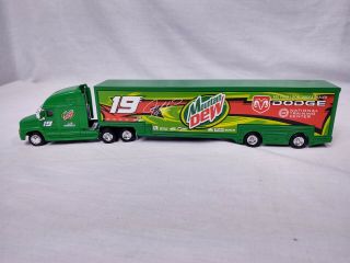 Mountain Dew Jeremy Mayfield 19 Action Nascar Semi Truck Collectible Car Hauler