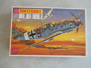 Vintage 1/72 Scale Me.  Bf 109.  E Model Kit By Matchbox Pk - 17