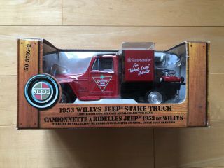 1953 Willys Jeep Stake Truck Canadian Tire Limited Edition Liberty Mib