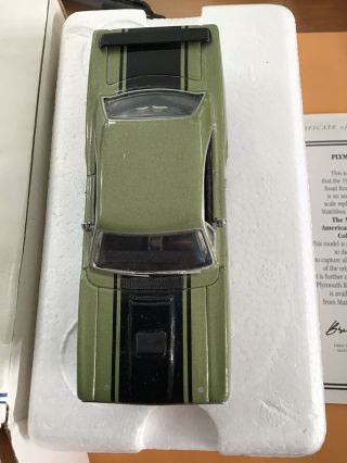 Matchbox 1:43 1970 Plymouth Road Runner Ymc04 - M W/papers & Boxes Green