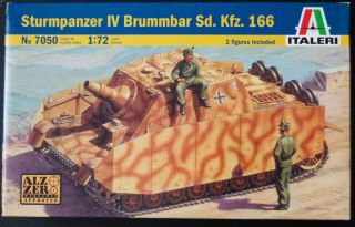 Italeri (ex - Esci) 1:72 Sturmpanzer Iv Brummbar Sd.  Kfz.  166 Plastic Model Kit