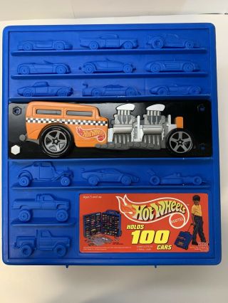 Hot Wheels 100 Car Carrying Case 20375 With Wheels And Handle