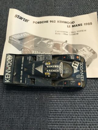 Starter Built 1/43 Kit No.  706 Porsche 962 Kenwood Lemans 1985