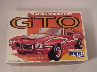 Mpc Pontiac Gto Classic Muscle Car Unbuilt Model Kit 1 - 0748 1:25 Ob