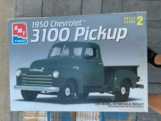 1950 Chevrolet Chevy 3100 Pickup Truck Amt Ertl 1:25 6437 Model Kit