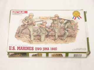 1/35 Dragon Dml Us Marines Iwo Jima 1945 Ww2 4 Figures Plastic Model Kit 6038