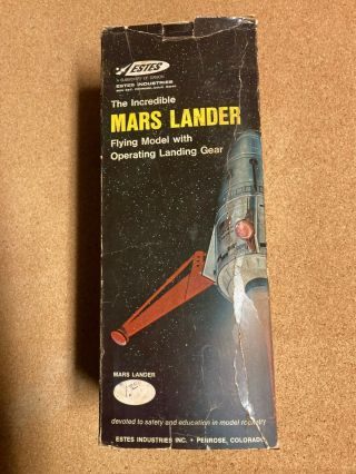 Vintage Estes Mars Lander K - 43 - Partial