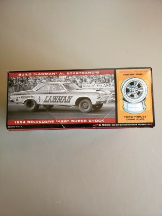 AMT 1964 64 Plymouth Belvedere Stock 1/25 Scale Model Kit w resin grille 2