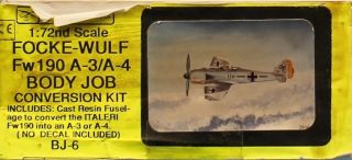 Esoteric Models 1:72 Focke Wulf Fw190 A - 3/a - 4 Body Job Conversion Kit Bj - 6u