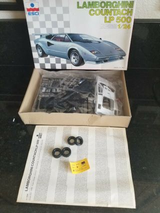Esci Lamborghini Countach Lp 500 1/24 Scale Car Model Kit