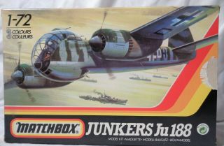 Matchbox Junkers Ju 188 Plane Model Kit / 1:72 / Open