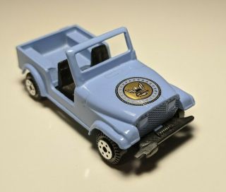 Vintage Unbranded 814 Baby Blue Jeep Cj - 7 1/64 Diecast Presidential Seal Vhtf