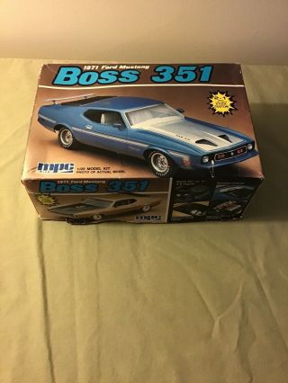 Mpc/ertl 1/25 Scale 1971 Ford Mustang Boss 351 Model Kit