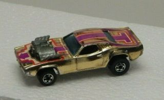 Hot Wheels 1970 Rodger Dodger Dodge Challenger Chrome Gold