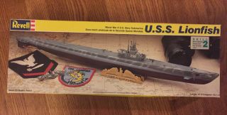 1988 Navy Submarine Uss Lionfish Model Kit Revell 5228 Military Model Kit