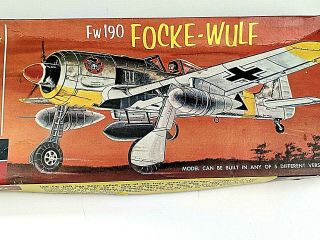 Vintage 1999 Monogram Classics " Fw 190 Focke - Wulf Wwii German Fighter