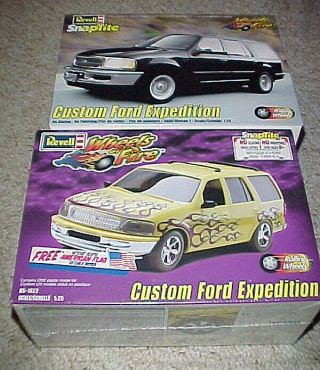 Two Ford Expedition Plastic Model Kits In 1/25th Scale,  Revell