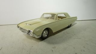 Vintage Amt 1962 Ford Thunderbird Promo Promotional Car Cream Color