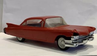 1960 Cadillac Promo Friction Red With Grey Interior Model Car