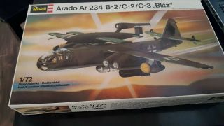 Revell Arado Ar - 234 Blitz Several Versions 1/72 Scale Airplane Model Kit