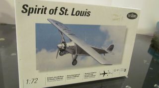 Vintage Spirit Of St Louis Airplane Charles Lindbergh Model Kit 1/72
