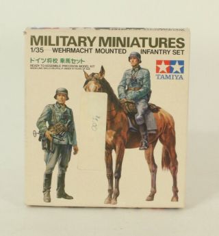 Tamiya Model Kit Military Miniatures 1/35 Scale Wehrmacht Mounted Infantry Set
