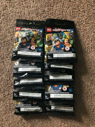 10 Packs Of Lego Dc Heroes Series Minifigures (71026) Series 1 Collectible