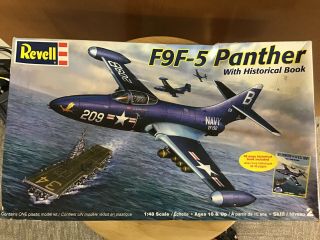 Khs - 1/48 Revell Model Kit 6865 F9f - 5 Panther (no Historical Book)