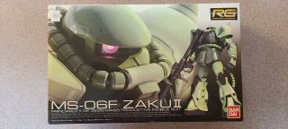 Bandai Rg Mobile Suit Gundam 1/144 Ms - 06f Zaku Ii 2 Green 170388 Usa