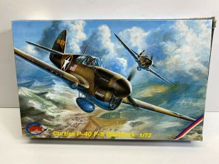 Mpm 1/72 Scale Curtiss P - 40 F - 5 Warhawk Inside Boxed Model Kit Nores
