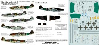 Aeromaster Decals 1/48 Messerschmitt Bf 109k - 4 11.  /jg 3 Jg 27 Jg 77 (luftwaffe)