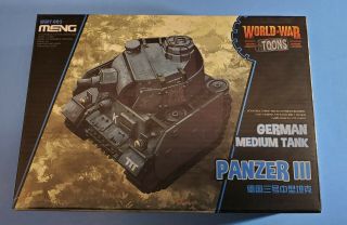 Meng Model Wwt - 005 German Medium Tank Panzer Iii (q Edition) World War Toons