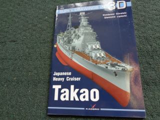 Kagero 16002 - Ww2 Japanese Heavy Cruiser Takao,  Drawings In 3d,  Book