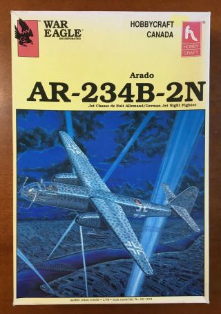 Arado Ar - 234b - 2n - Hobby Craft War Eagle 1/48 Scale Unassembled Kit Hc1673