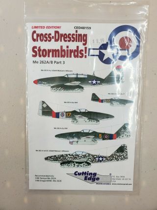 1/48 Cutting Edge Decal Sheet Cross - Dressing Stormbirds