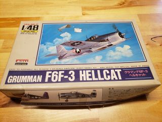 Grumman,  F6f - 3 Hellcat,  Ww2 Fighter Plane,  Plastic Model Kit,  Scale 1/ 48
