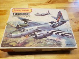 1/72 B - 26b Marauder Matchbox Plastic Model Kit Wwii