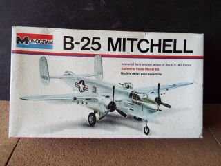 Monogram B - 25 Mitchell - 1/68 Scale - Vintage 1973 Kit