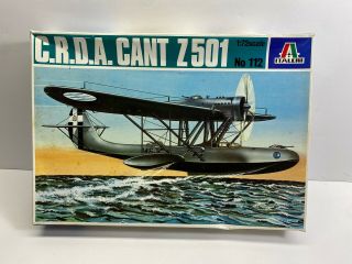 Italeri 1/72 Scale C.  R.  D.  A.  Cant Z501 Flying Boat Boxed Model Kit Nores