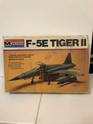 Monogram F - 5e Tiger Ii - 1/48 Scale - Vintage 1978 Kit