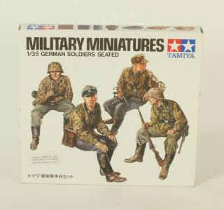 Tamiya Model Kit Military Miniatures 1/35 Scale German Solders Seated