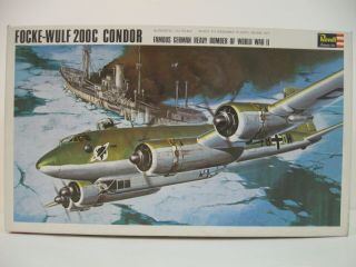 1976 Vintage Revell 1/72 Focke - Wulf Fw200c Condor H - 204:250