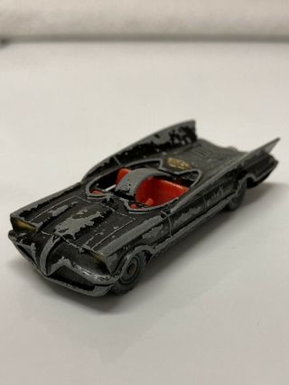 Husky Batmobile Black Made In Great Britain Diecast Car Batman 1:64 Scale