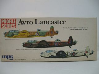 Vintage Mpc Profile Series 1/72 Avro Lancaster 2 - 2503