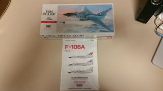 Hasegawa 00341 1:72 F106 Delta Dart Model Kit With Caracal Decals